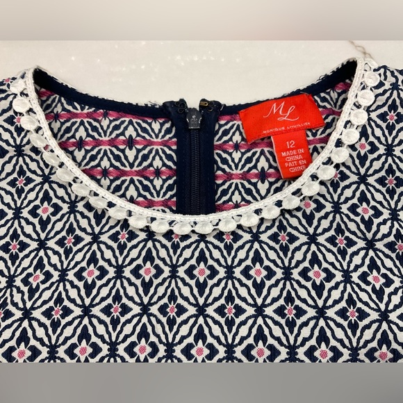 MONIQUE LHUILLIER  Anthropologie Meagan Geometric Print Dress - Picture 10 of 16